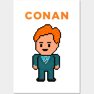 Pixel Conan O'Brien Posters and Art